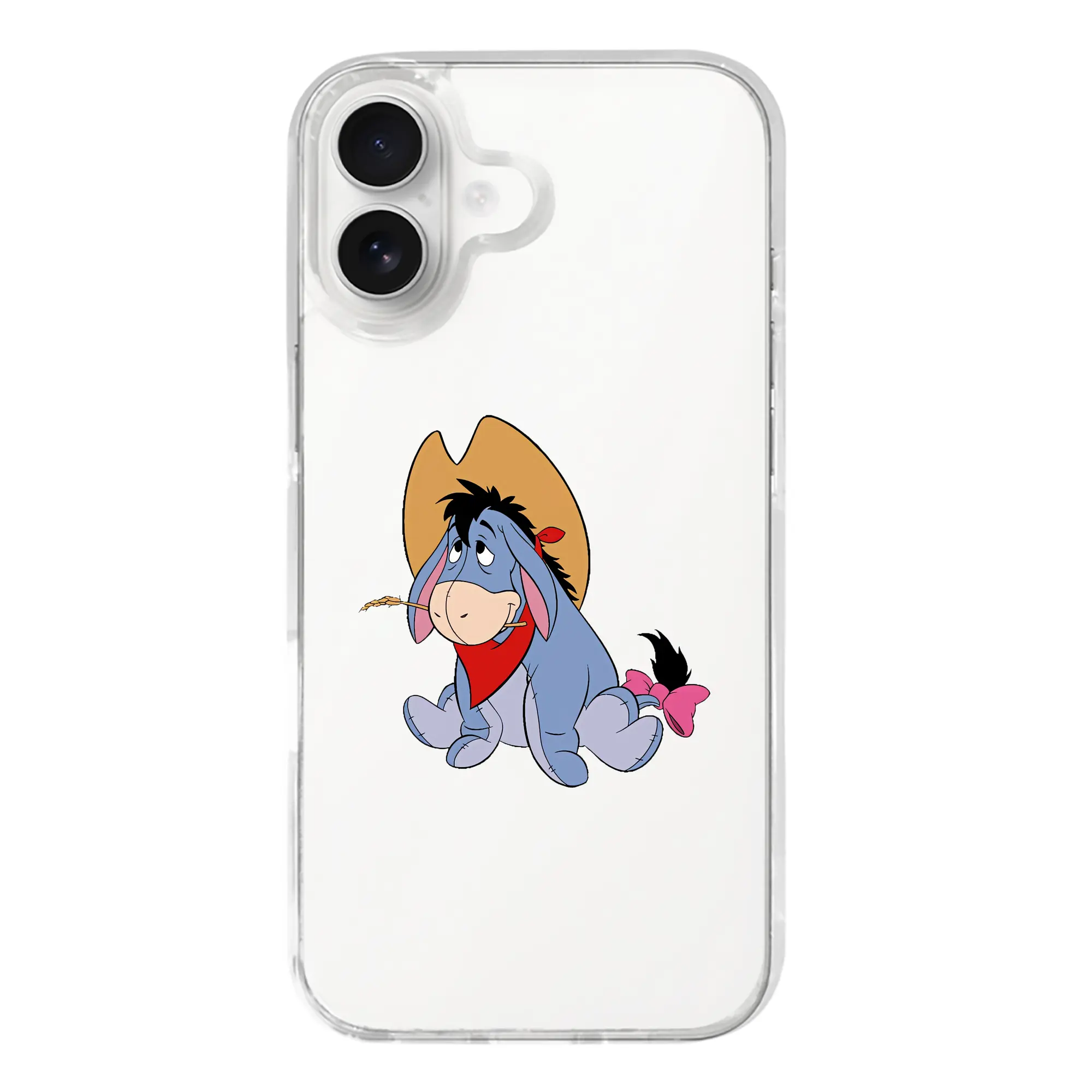 プーさん グッズ イーヨー - iPhone 17シリーズ 透明スマホケース – 薄型・耐衝撃・精密フィット保護カバー